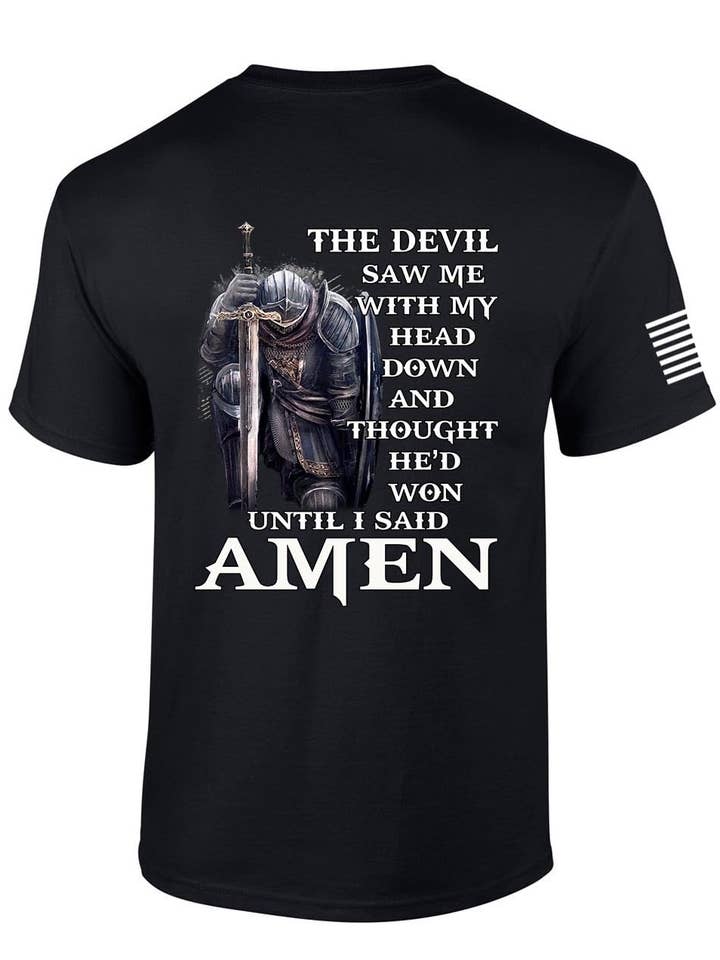 T-shirt Devil Thought He'd Won SS T-shirt pour la vente par Trenz Shirt Company