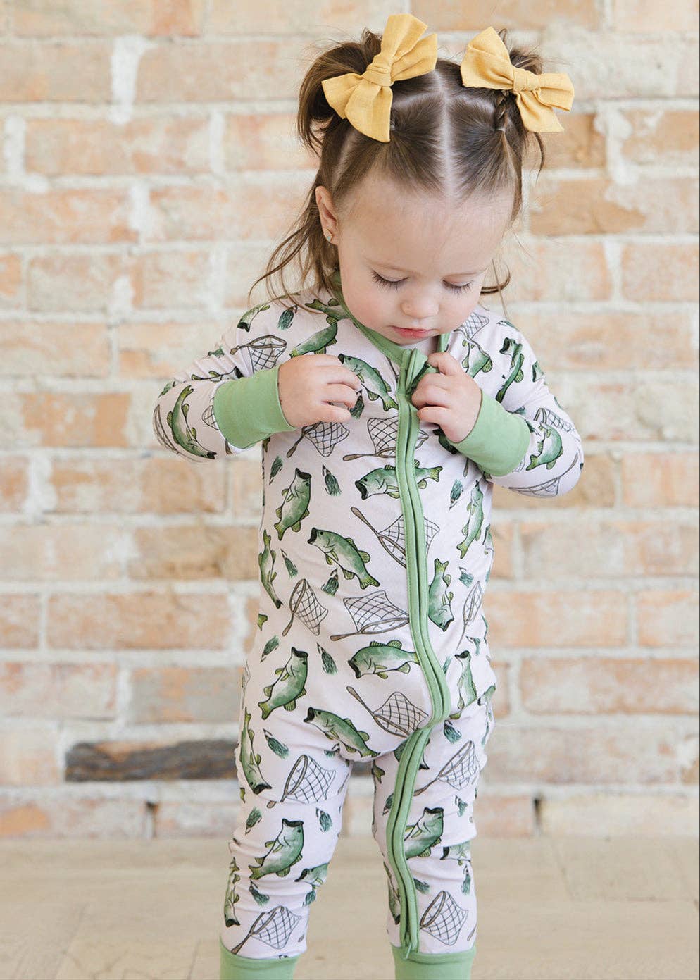 Charlie Lou Baby - Wholesale Jumpsuit - Baby - Bamboo Rompee™ | Gone Fishin'6