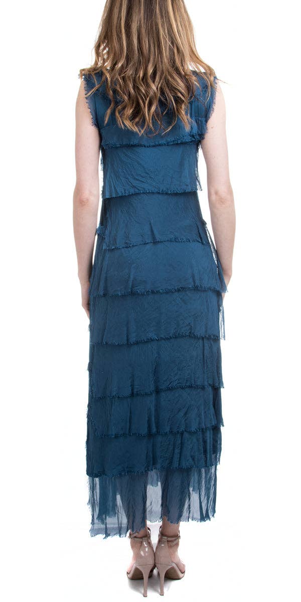 Gigi Moda - Wholesale Dress - Women's - Full Length Ruffle Dress63