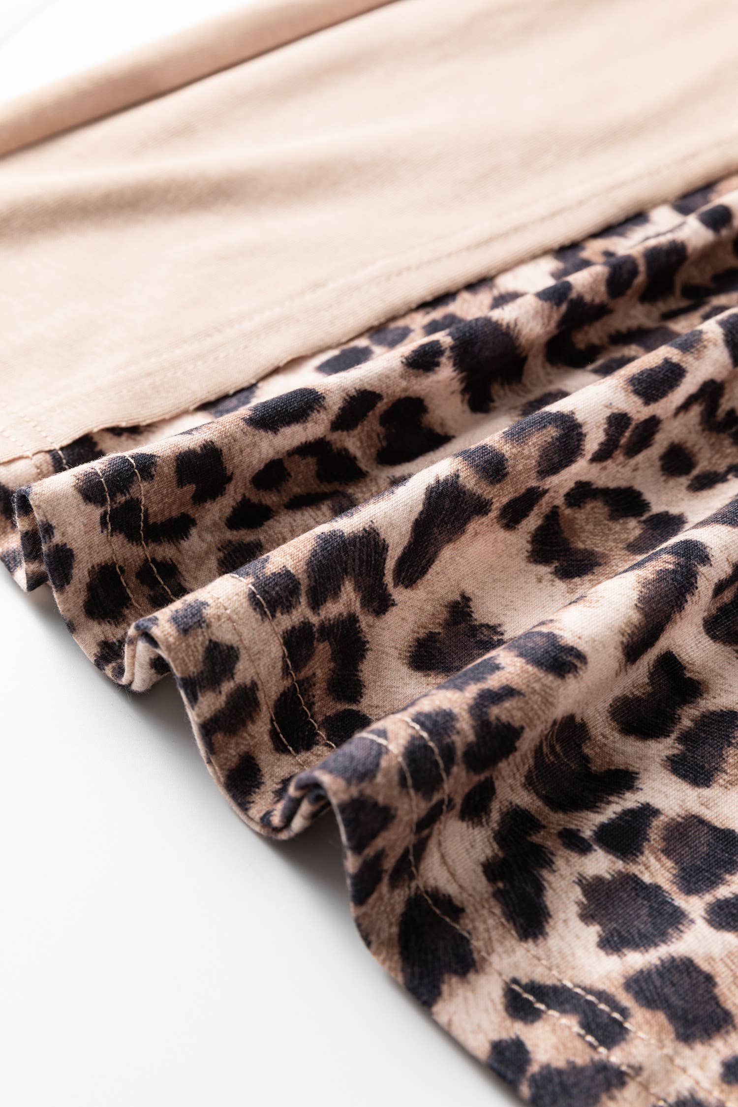 Straw Yellow Mineral Wash Leopard Plus Size Wide Leg Pants (S-4X) for wholesale on Faire5