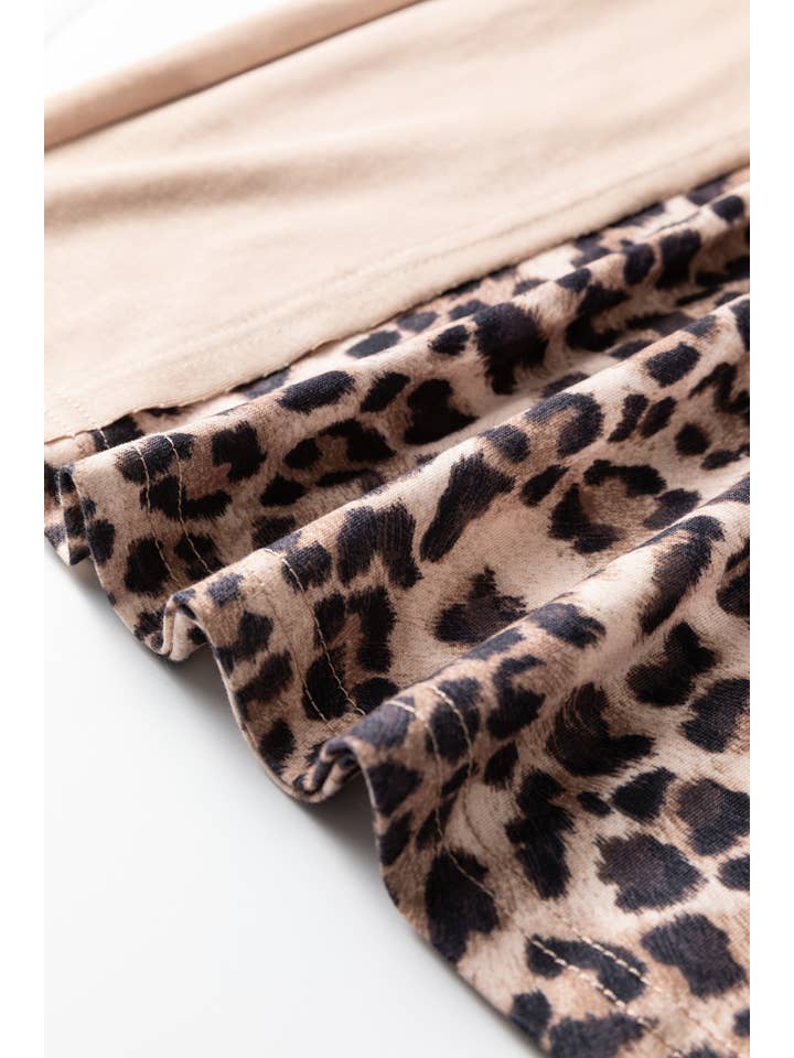 Straw Yellow Mineral Wash Leopard Plus Size Wide Leg Pants (S-4X) for wholesale on Faire5