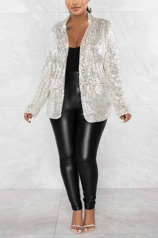 Queen Fashion - Wholesale Blazer - Women's - sequins blazer jacket5