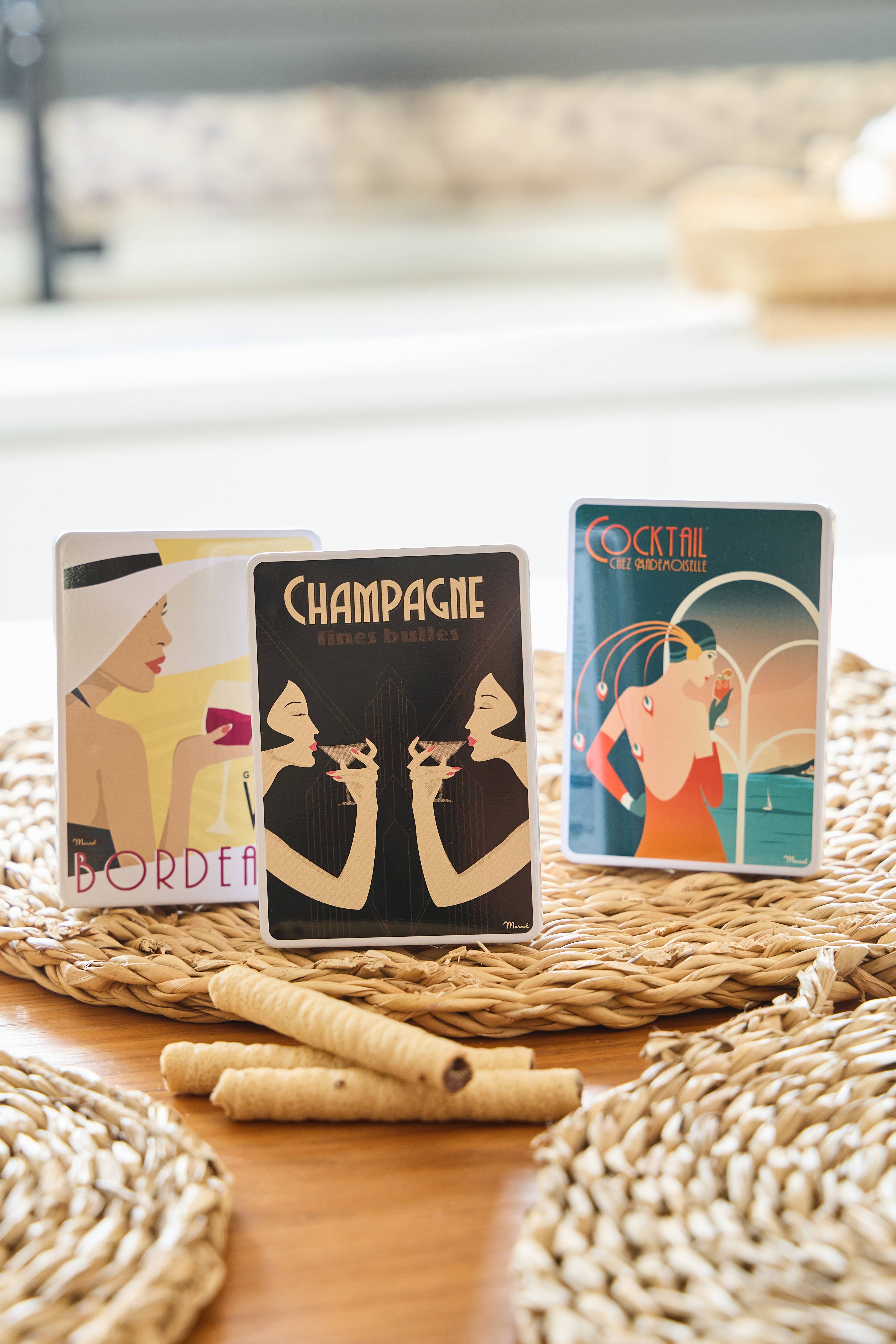 Sacré Marcel – wholesale Cocktailmix/-sockerlag – Metallåda "Cocktail Chez Demoiselle" | sex flöjtformade smördegskakor1