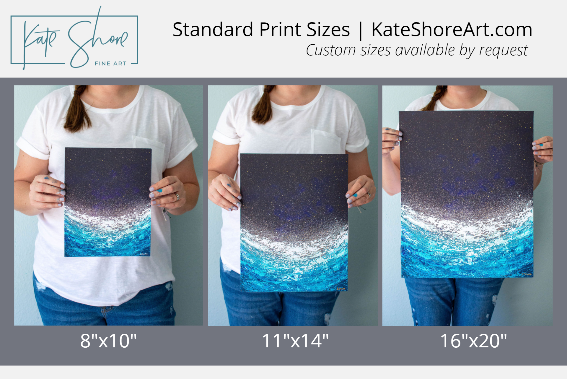 Kate Shore Fine Art - Wholesale Art Print - Coastal Abstract Art Print | Perfect Beach Day5