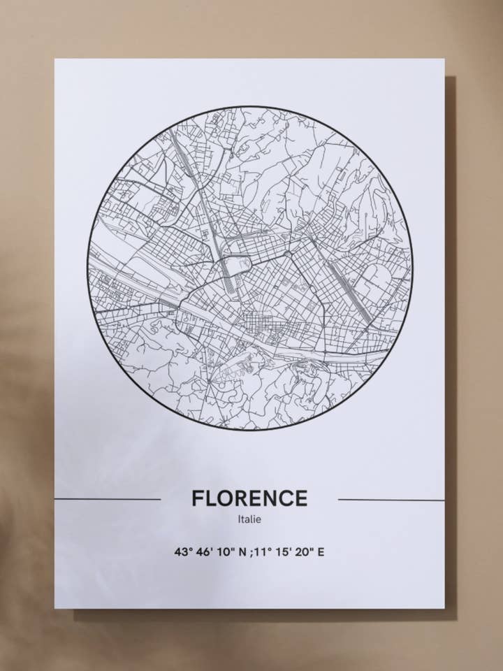 Vis kort over Firenze for engroshandel hos La classe de JJonet