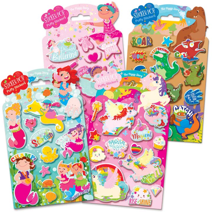 Sticker Pop Puffy Stickers Value Pack
for wholesale by Girl Nation
