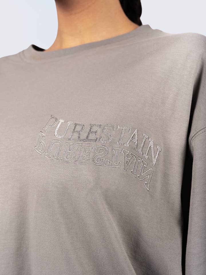 Maglietta Wavy Light Stone per la vendita all'ingrosso da parte di Purestain