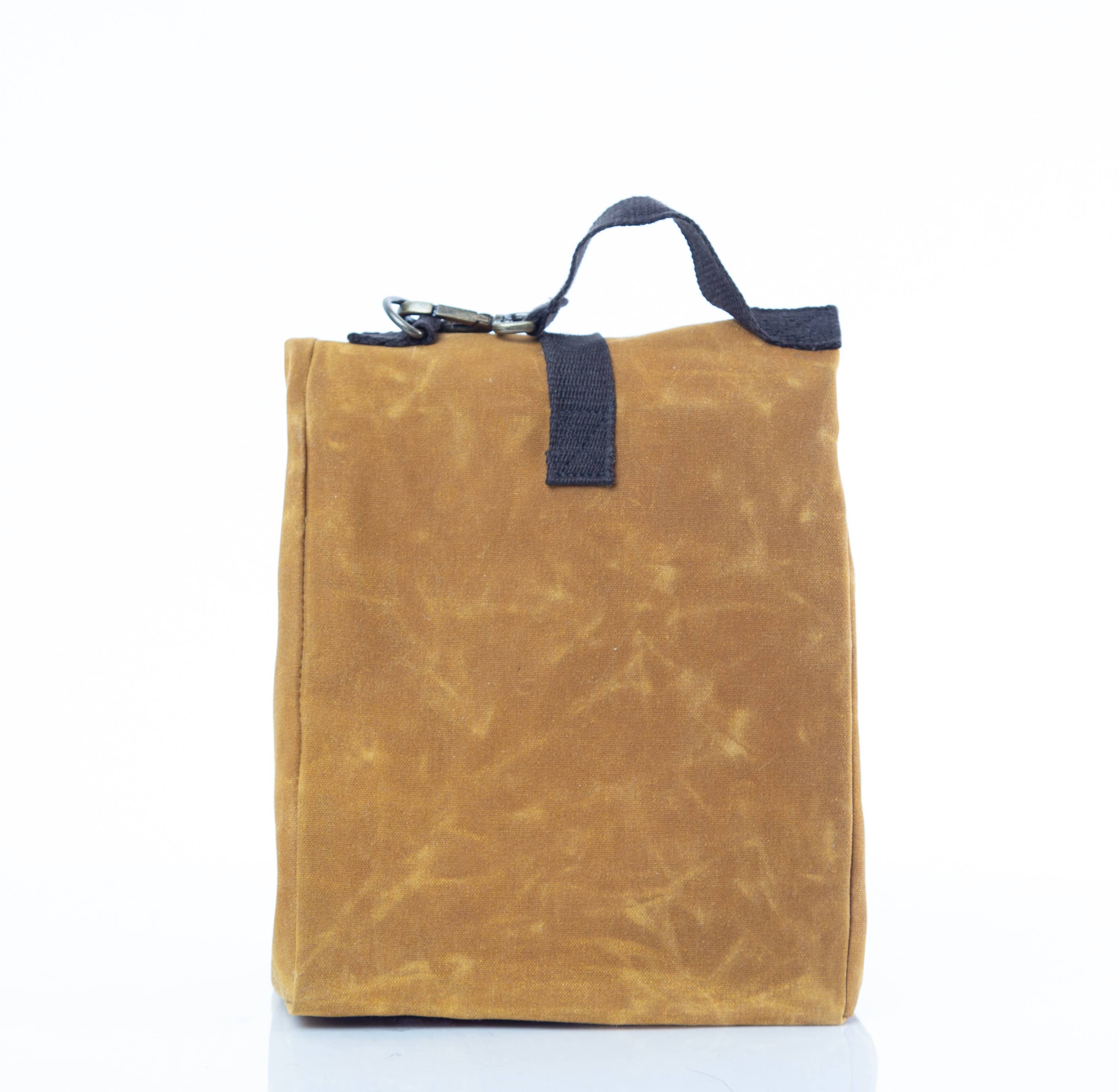 Yellow Waxed Canvas Lunch Sack for wholesale on Faire1