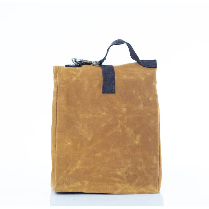 Amarillo Bolsa para almuerzo de lona encerada de venta al por mayor en Faire1