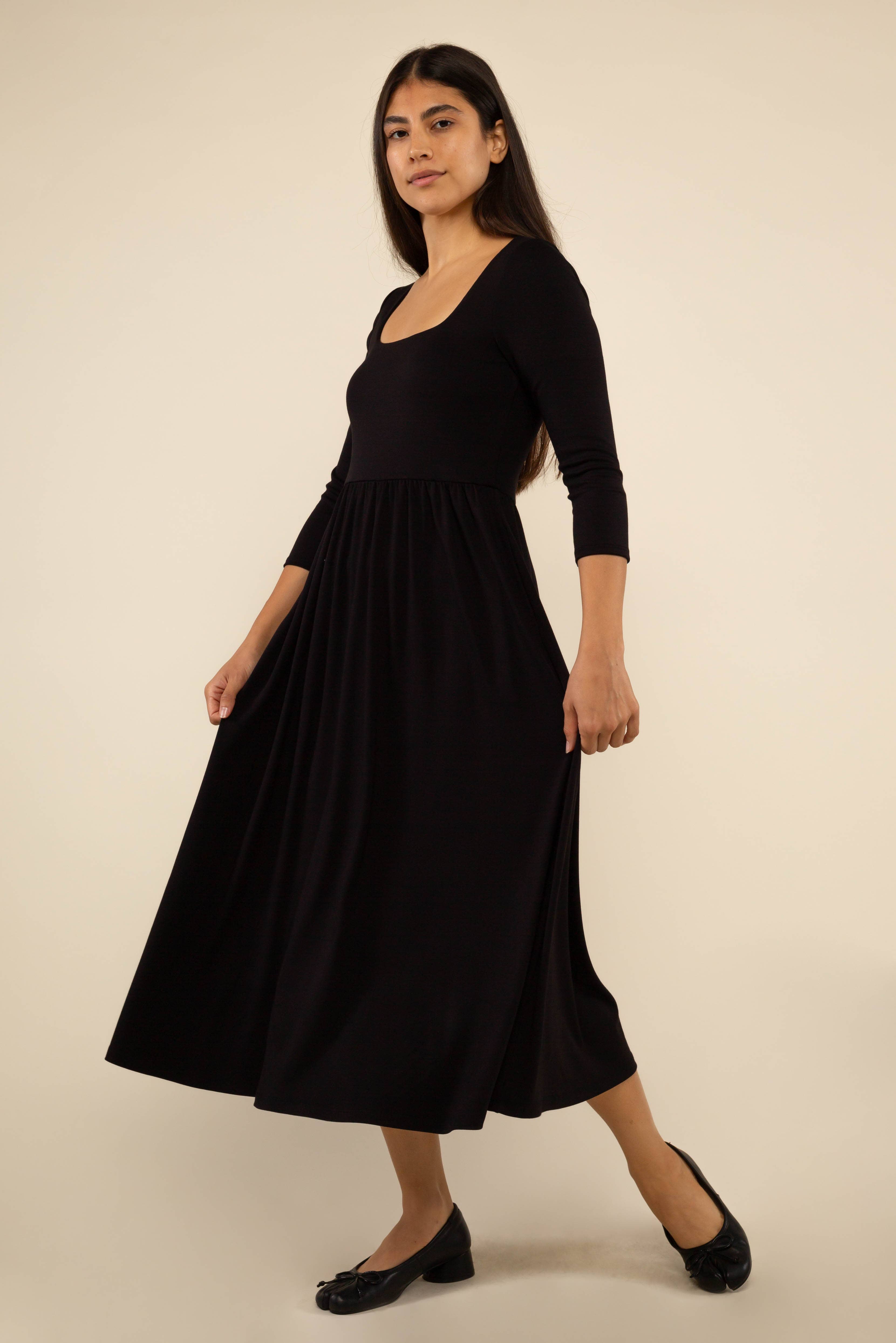 NLT - Wholesale Dress - Women's - Lake 3/4 Sleeve Swing Dress13