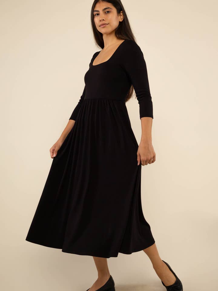 NLT - Wholesale Dress - Women's - Lake 3/4 Sleeve Swing Dress13