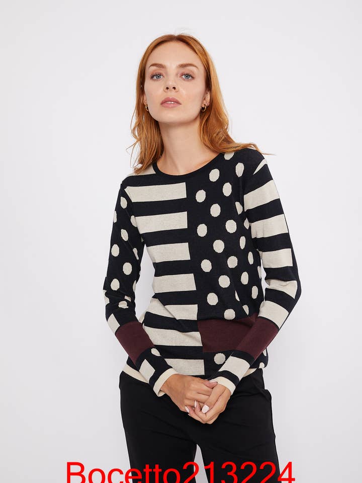 Topo Striped Jersey for wholesale by Bocetto