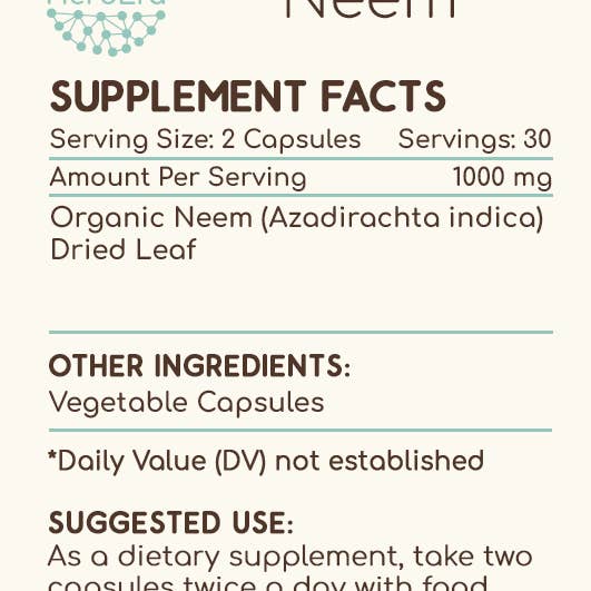 HerbEra - Wholesale Oral Supplement/Vitamin - Neem Capsules7
