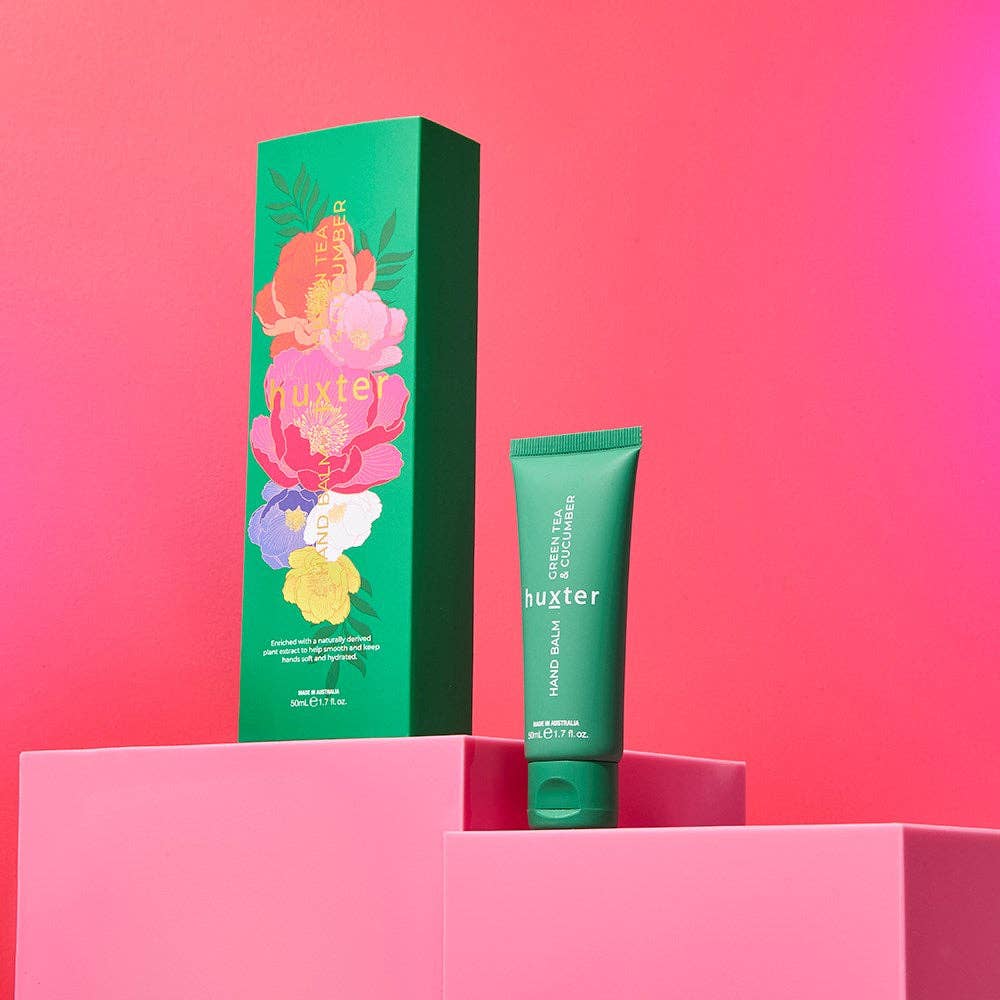 Huxter - Vente Crèmes/lotions pour les mains - Coffret cadeau de baume pour les mains | Thé vert et concombre 50 ml2
