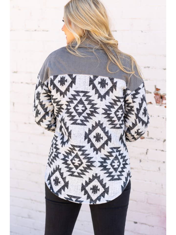 DESHENG ENTERPRISE - Wholesale Jacket - Women's - WESTERN AZTEC PATTERN JACKET