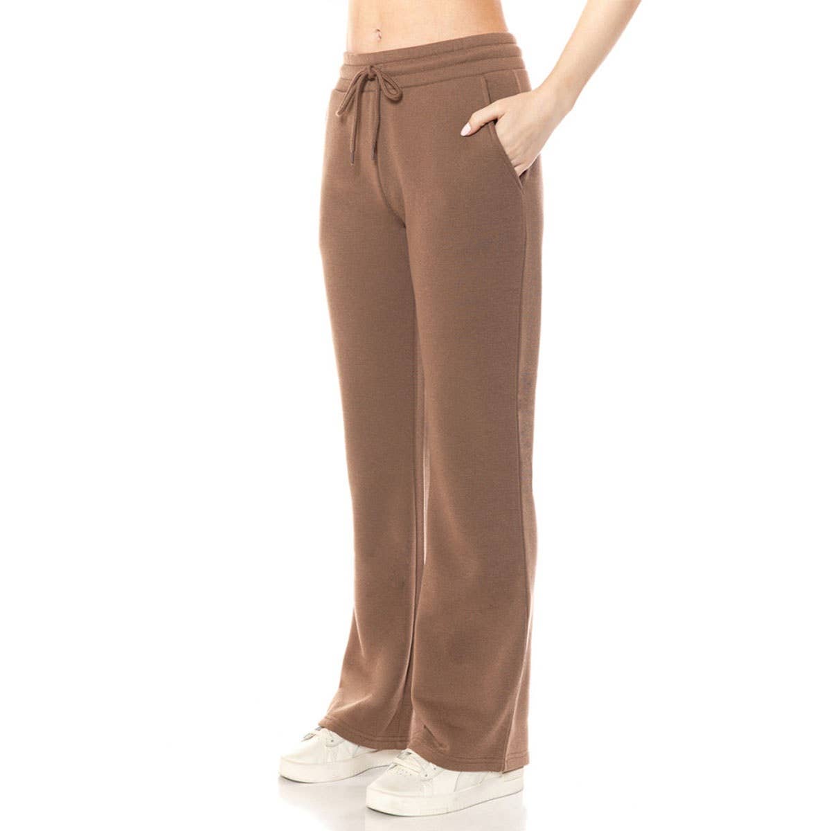 UP CLOTHING - Wholesale Athletic Sweatpants/Joggers - Women's - FLEECE BOOTCUT PANTS SIDE POCKETS AND DRAWSTRING8