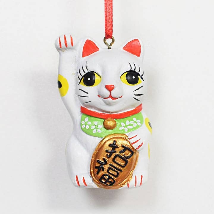 The Lion Rock Press - Wholesale Ornament - HANGING DECORATION: Lucky Cat