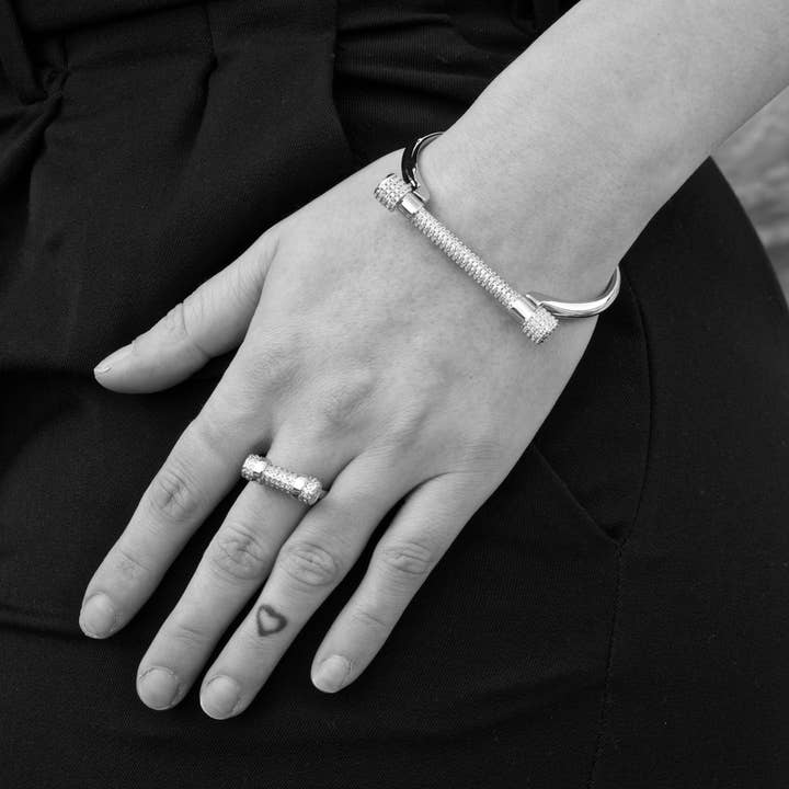 PAVÉ D RING - SILBER für den Großhandel von OPES ROBUR