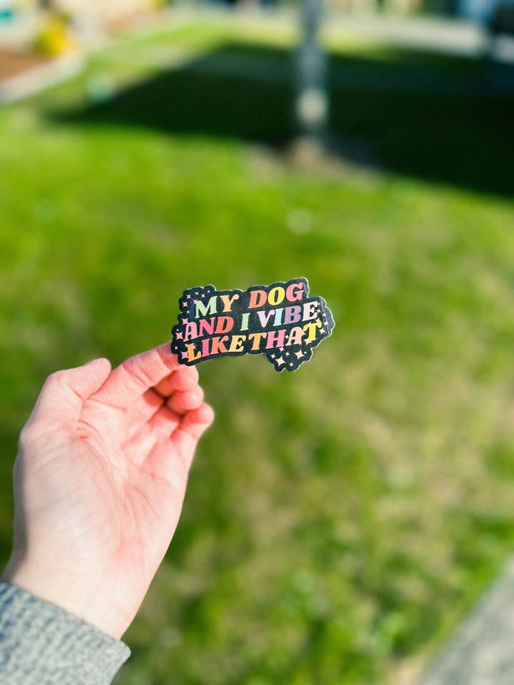 Taylor Swift Karma Dog Mom Sticker for wholesale by Ellie and Nala Design Co.