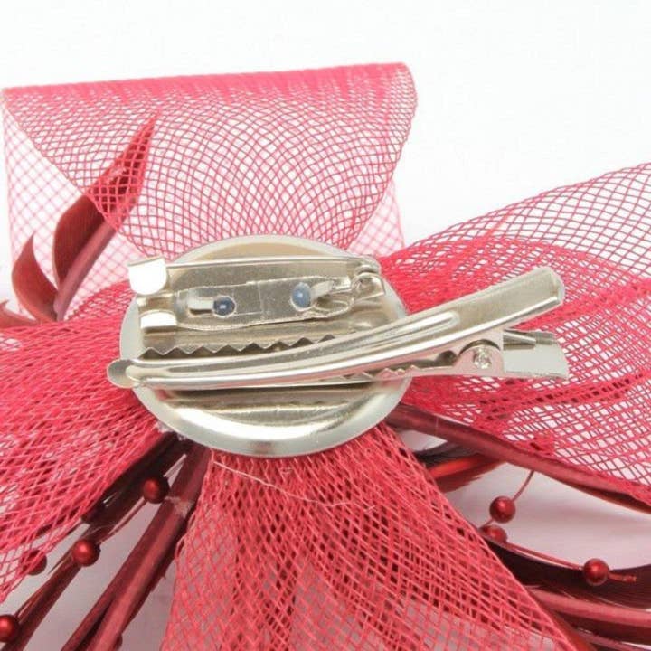 Topkids Accessories - Venta al por mayor Tocado - Mujer - Pinzas para el pelo con forma de flor, gorro de boda, pinza para el pelo, gorro Royal Ascot, con clip o diadema, diadema para niñas, mujeres21