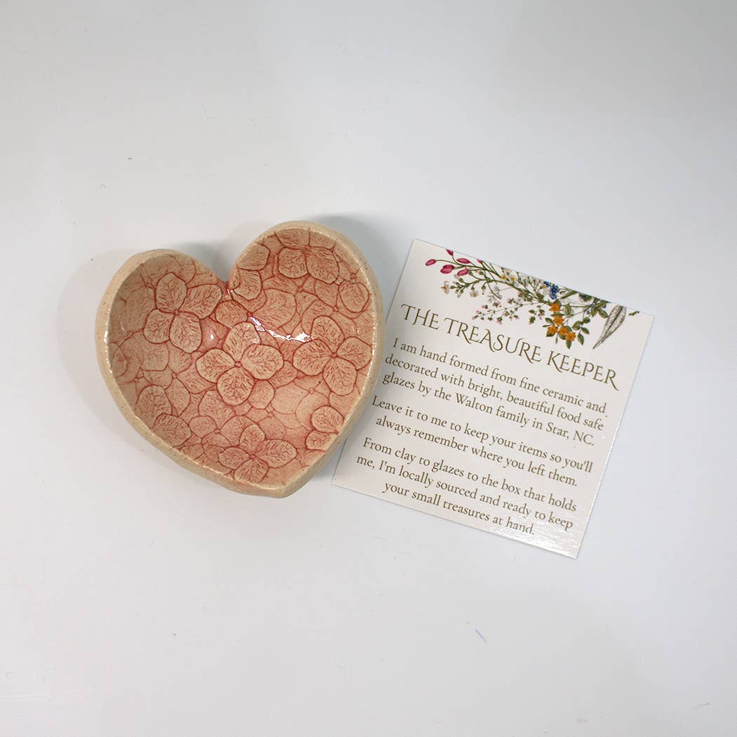 Walton Clay Studio - Wholesale Decorative Plate/Dish/Bowl - Pottery Dish Bowl - Heart Small Red3