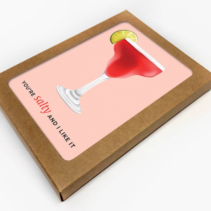 You're Salty And I Like It Wortspiel Danksagungskarte 10er-Set für den Großhandel von RachIllustrate