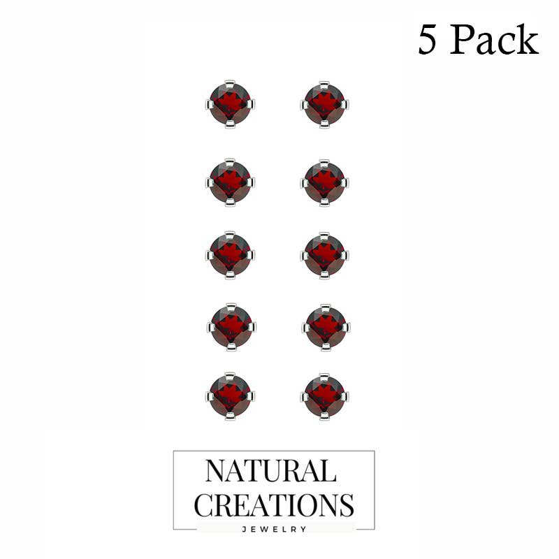 Nature Crafts – wholesale Stud/post earrings – Natural Gemstone Round Stud Earrings for Women in 925 Silver17