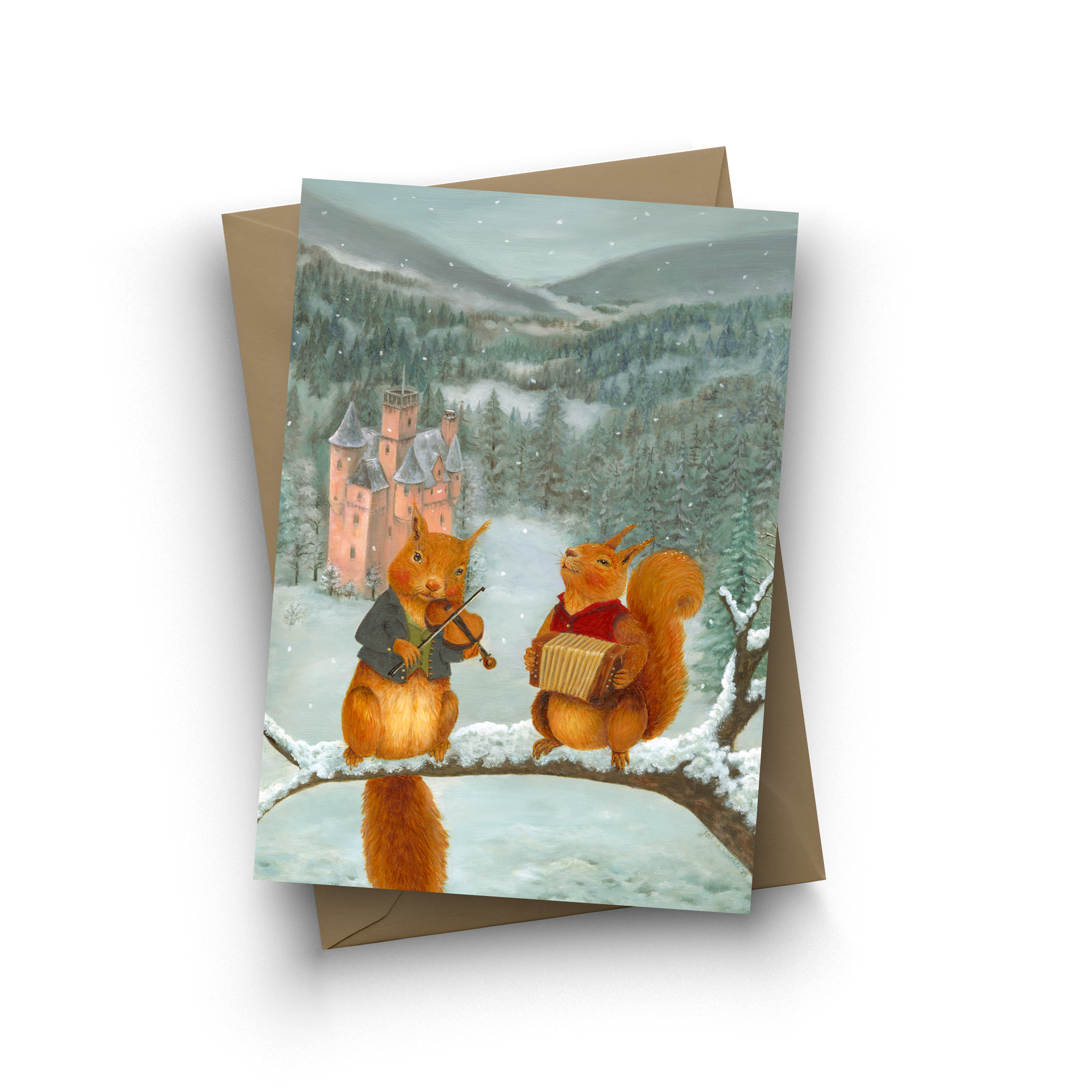 Jahna Vashti - Wholesale Christmas Card - "Merry Maestros" Single card  0