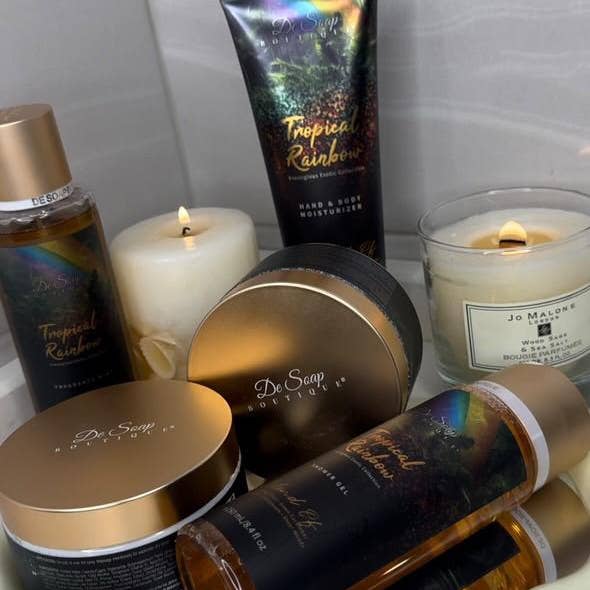 De Soap Boutique TM – Loção para mãos e corpo por atacado – Tropical Rainbow Hidratante para Mãos e Corpo19