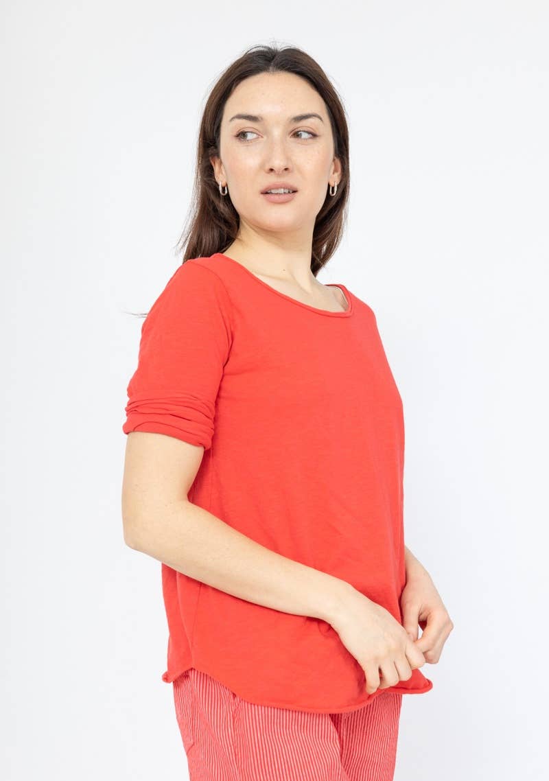 LINEN & COTTON HOUSE - Wholesale T-shirt (Zonder tekening) - Dames - 8008 basic katoenen T-shirt26