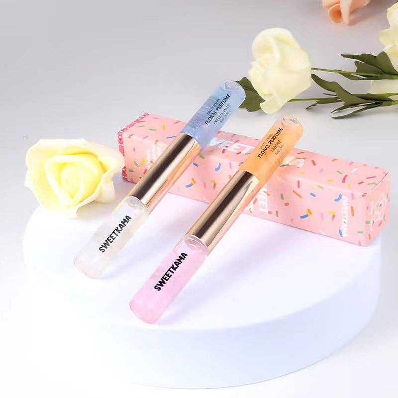 Sweetkama - Wholesale Roll-On Fragrance - 2 in 1 Double Head Ball Bearing Long Lasting Perfumes D673