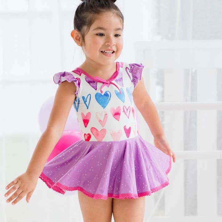 Farrah Leotard - Ombre Heart for wholesale by Cheeky Plum