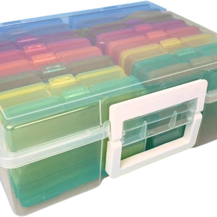 4E's Novelty 16 Pack Clear Multi-color Photo Box with 4x6 Photo Cases for wholesale by 4E's Novelty