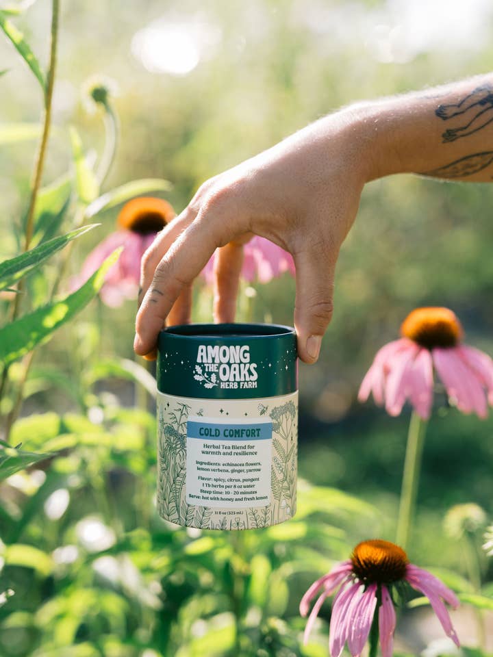 Cold Comfort - Farm Fresh Herbal Tea for wholesale by Among the Oaks Herb Farm