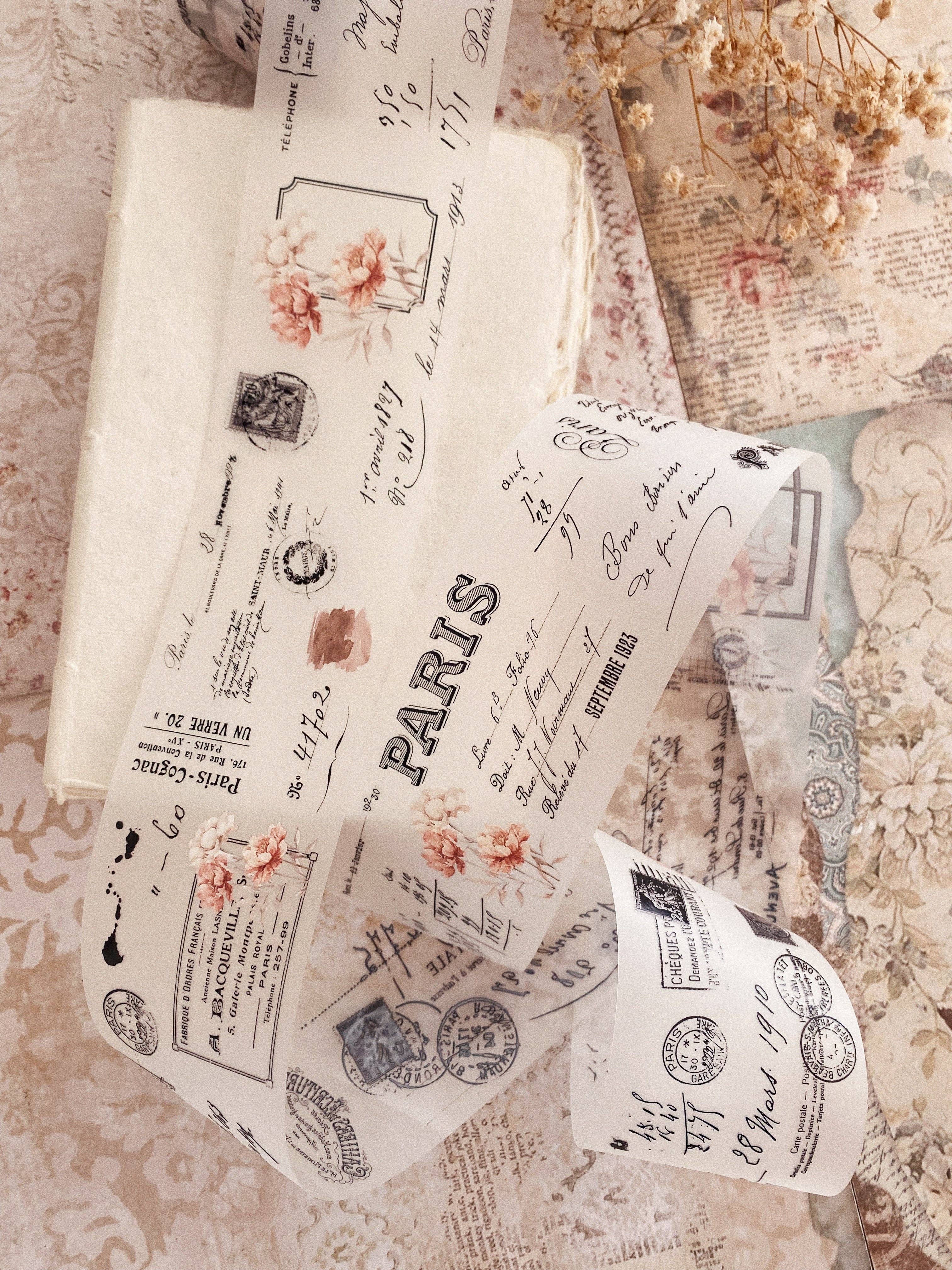 Chapteries - Wholesale Washi Tape - PET tape - Vintage peony9