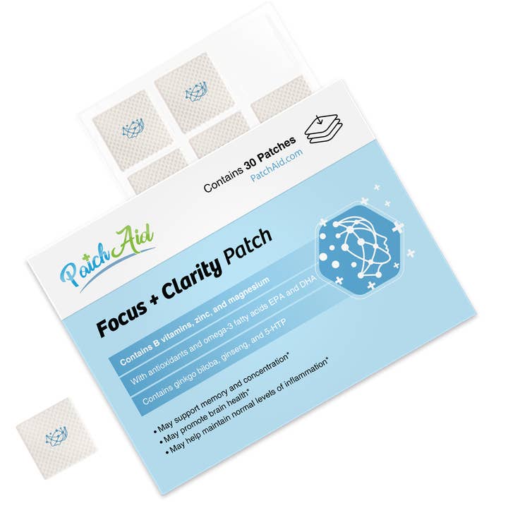 PatchAid - Wholesale Oral Supplement/Vitamin - Focus and Clarity Patch - Cognitive & Memory Function