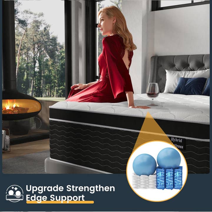 ShipItFurniture - Wholesale Bed - King Size Mattress 12 Inch Gel Memory Foam Deluxe Edition5