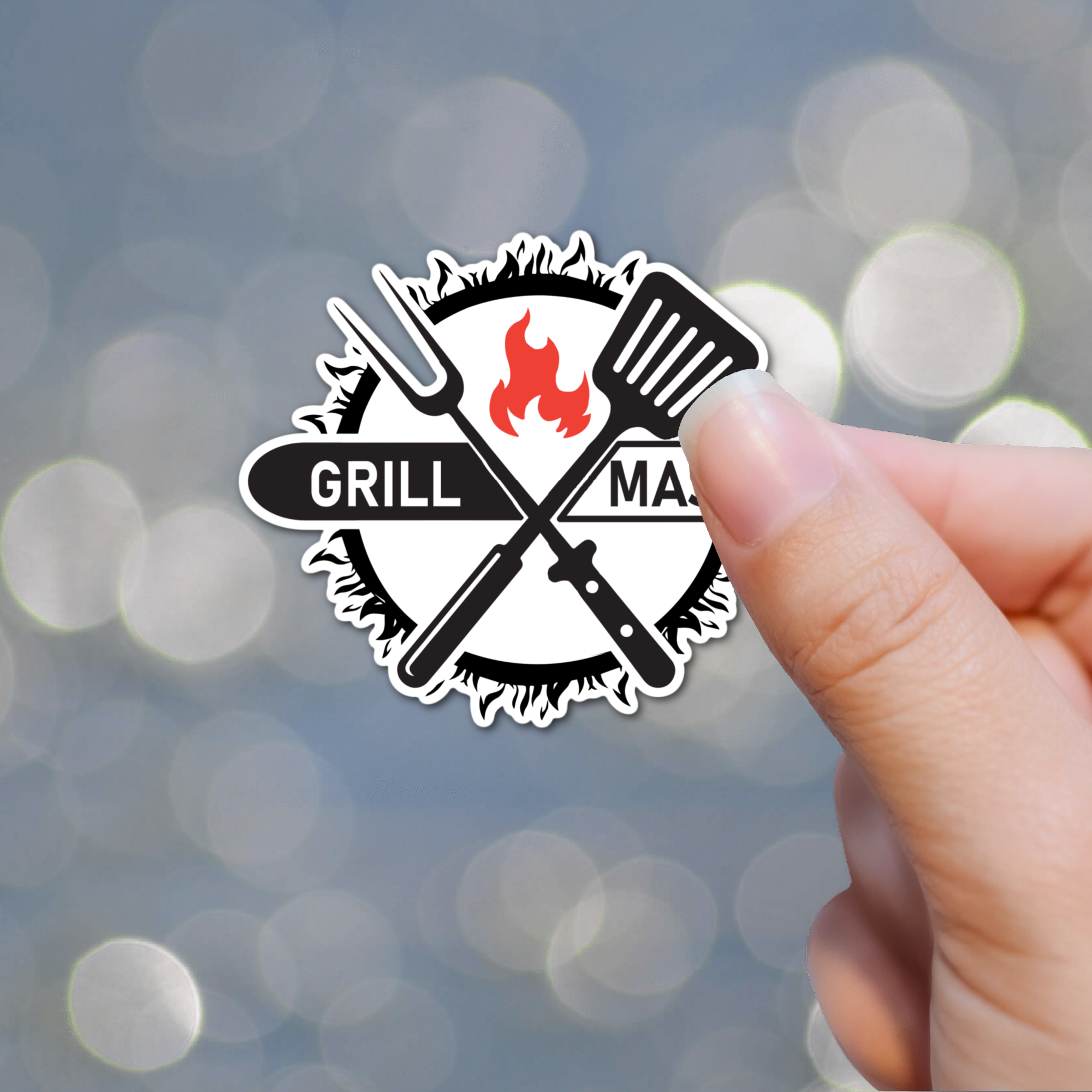 Jazzy Pop Stickers - Wholesale Sticker - Grill master Grillmaster laminated sticker grilling BBQ gift1