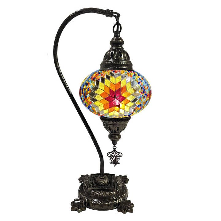 Lampada da Scrivania a Mosaico Sospeso - Stella a Strati Multicolore per la vendita all'ingrosso da parte di Access by Mediterranean Concepts