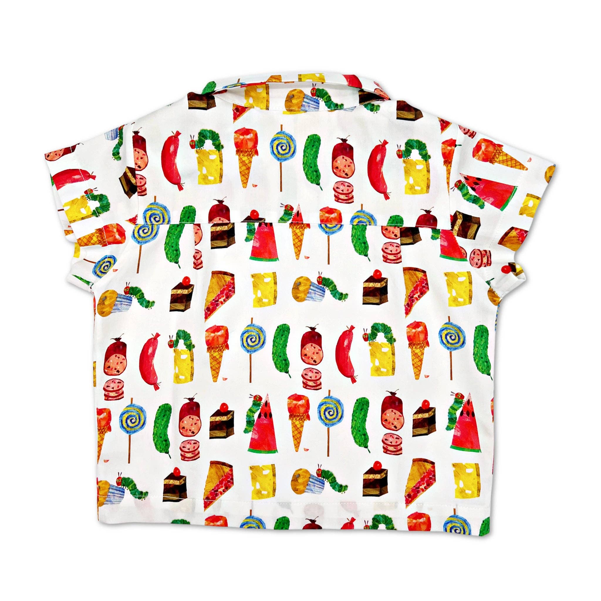 Little Goodall - Wholesale Button Down Shirt - Kids - Very Hungry Caterpillar™ Party Food Shirt8