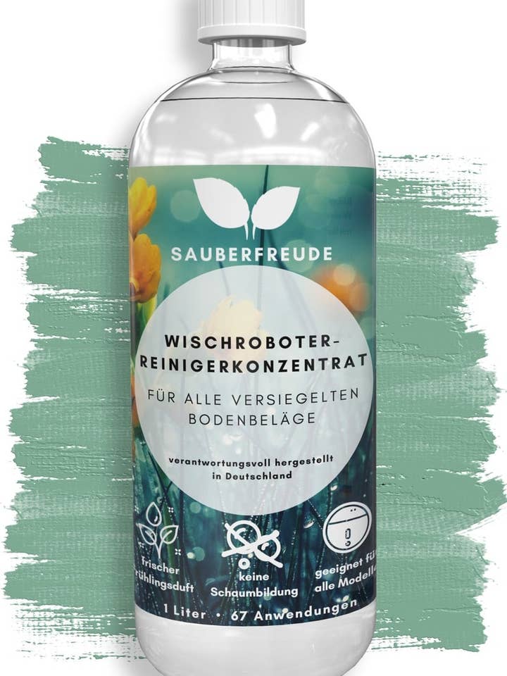 Floor cleaner for mopping robots and vacuum robots for wholesale by Sauberfreude