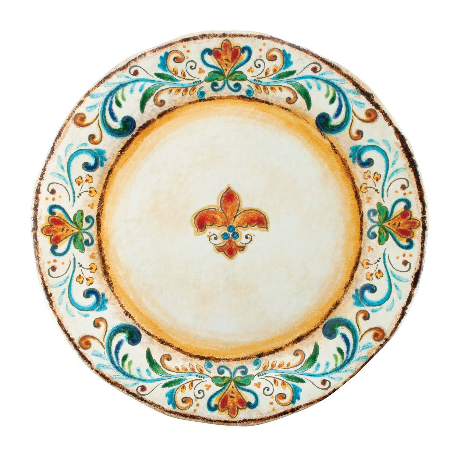 Supreme Housewares - Wholesale Platter - Tuscany Melamine 19" Round Platter0