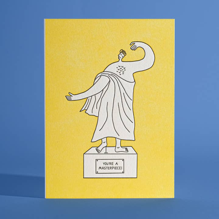 Tu es une carte de vœux chef-d'œuvre en letterpress pour la vente par Half Pint Studio