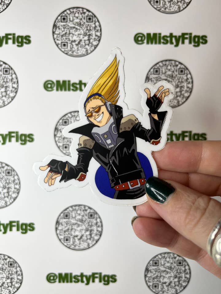 Vinylsticker - Present Mic My Hero Academia - Waterfles Laptop Scrapbook Planner Bujo Gift Waterproof Matte of voor wholesale door Misty Figs