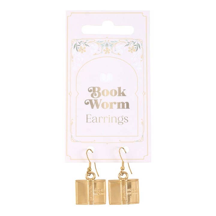 Something Different Wholesale - Venta al por mayor Pendientes colgantes - Pendientes Book Worm1