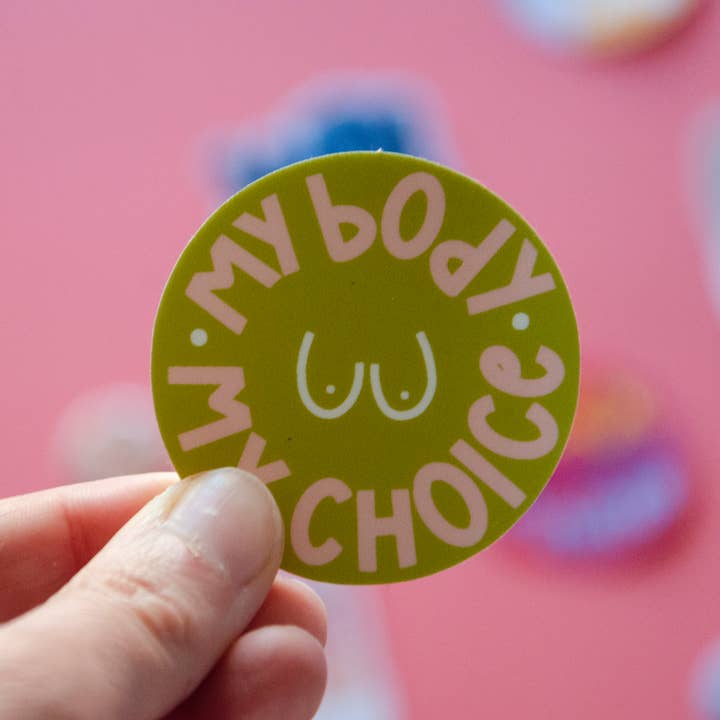 Twentysome Design - Vente Autocollant - My Body My Choice Autocollant féministe Pro Choice1