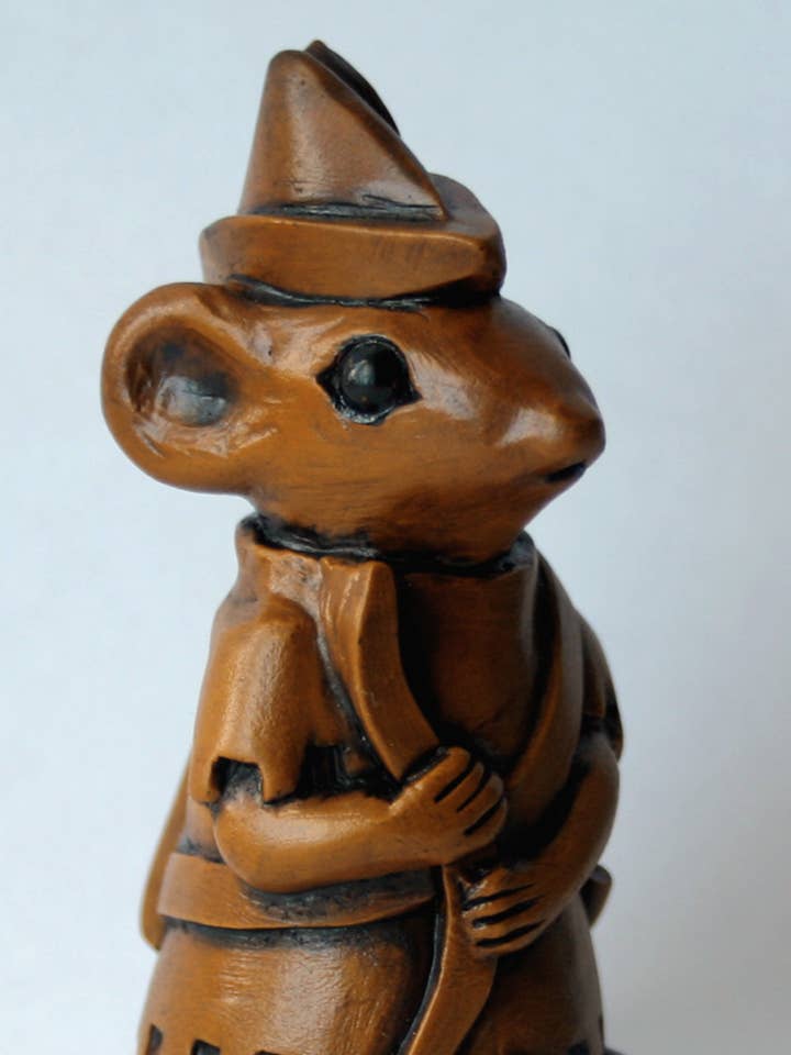 Church Mouse Robin Hood. Reproduction carving Ornament Gift. for wholesale by Oakapple Designs Ltd