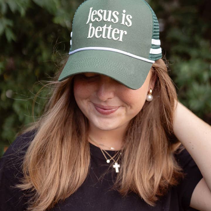 Jenessa Wait - Wholesale Trucker Hat - Women's - Hat: Jesus is Better