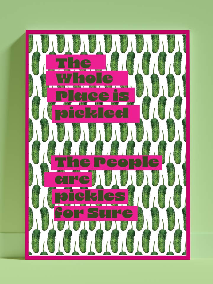 Pink Pickles for wholesale by Stripey McButt Face