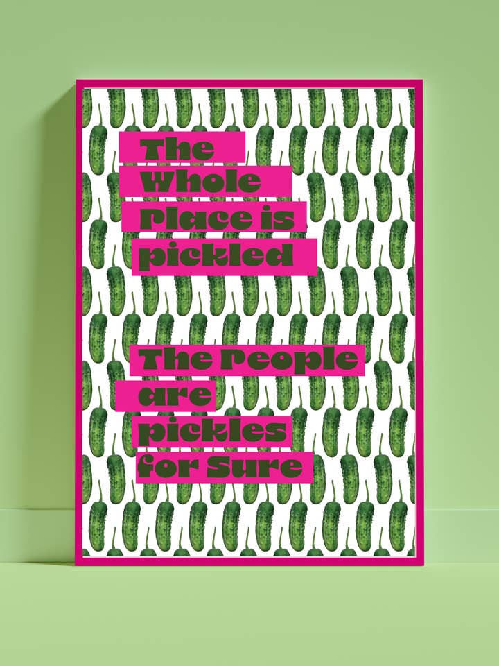 Pink Pickles for wholesale by Stripey McButt Face